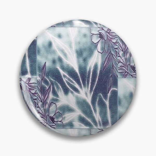 Item preview, Abstract Leaf Design Blue Acrylic Print designed and sold by Paula Helit.