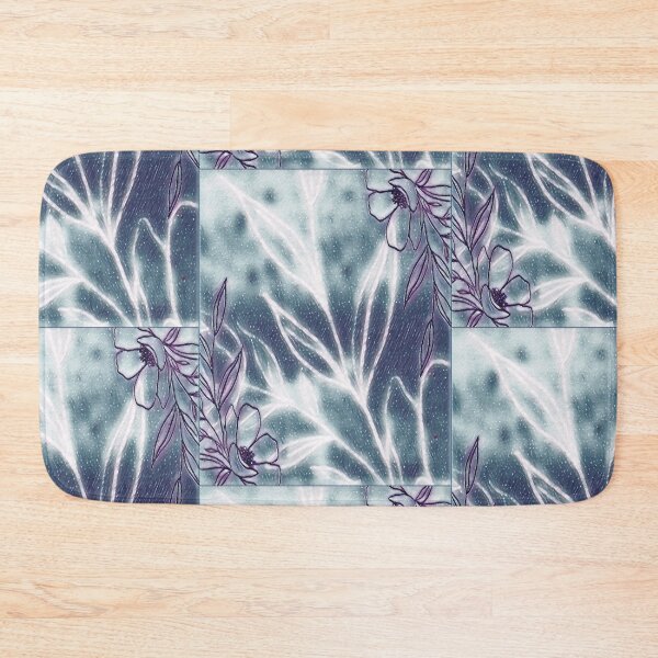Item preview, Abstract Leaf Design Blue Acrylic Print designed and sold by Paula Helit.