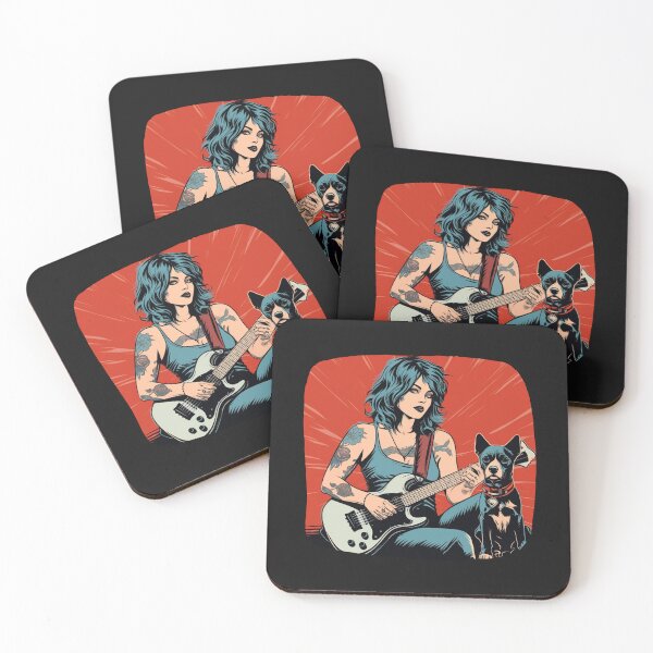 Item preview, Just A Girl And Her Dog 92 (rock n roll style) designed and sold by ArtArturs.