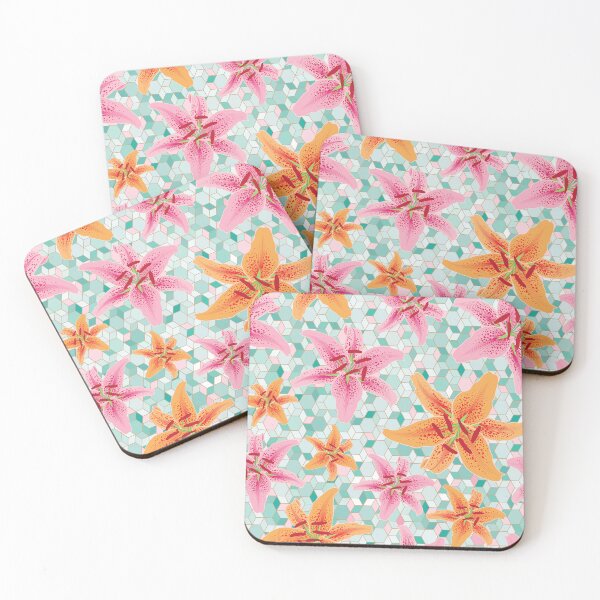 Item preview, Tile of Lilies designed and sold by The Pattern Mill.