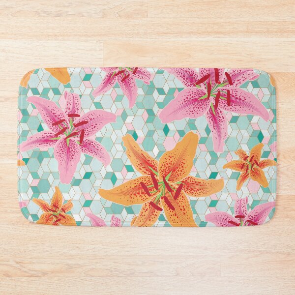 Item preview, Tile of Lilies designed and sold by The Pattern Mill.