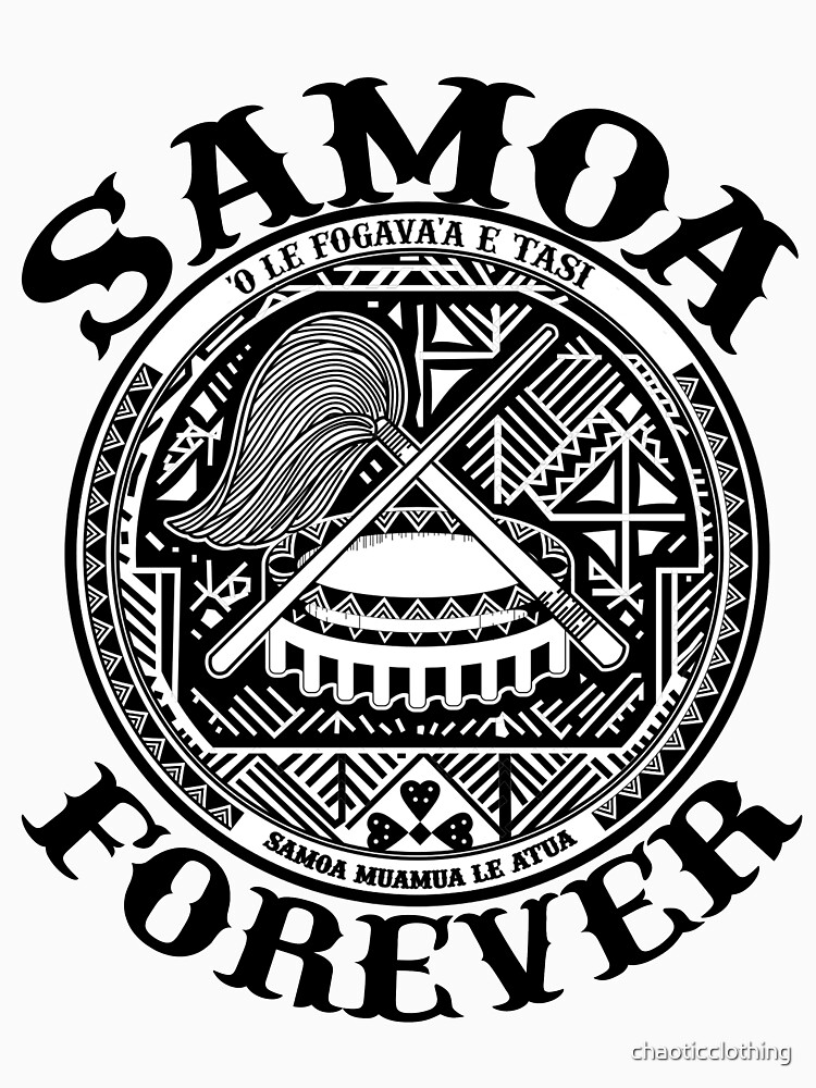 "Samoa Forever Crest Seal Design " Tshirt by chaoticclothing Redbubble