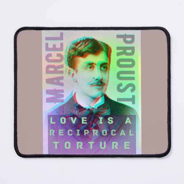 Item preview, Marcel Proust portrait and quote: Love is a reciprocal torture designed and sold by artbleed.