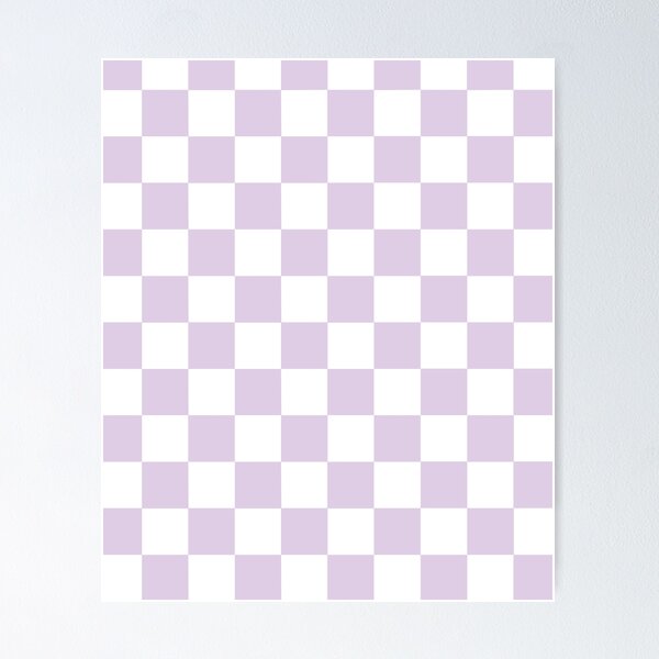 Aesthetic Simple Modern Orange Checkered Design | Poster