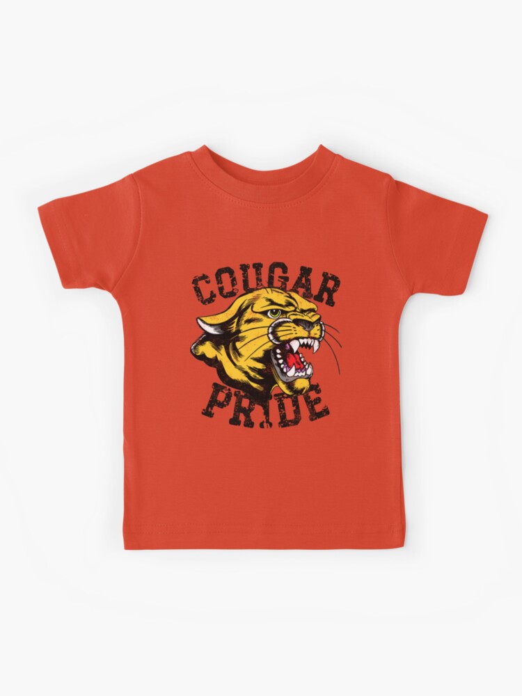 Retro Cougars Mascot, Unisex School Spirit, Cougar Sports T-Shirt