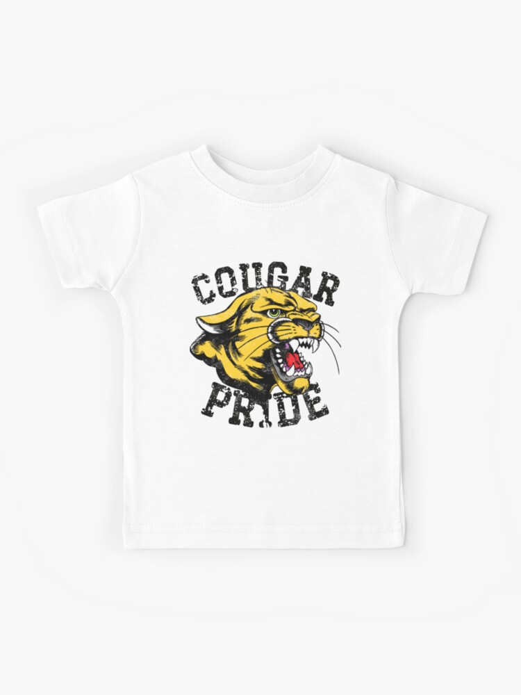 Retro Cougars Mascot, Unisex School Spirit, Cougar Sports T-Shirt