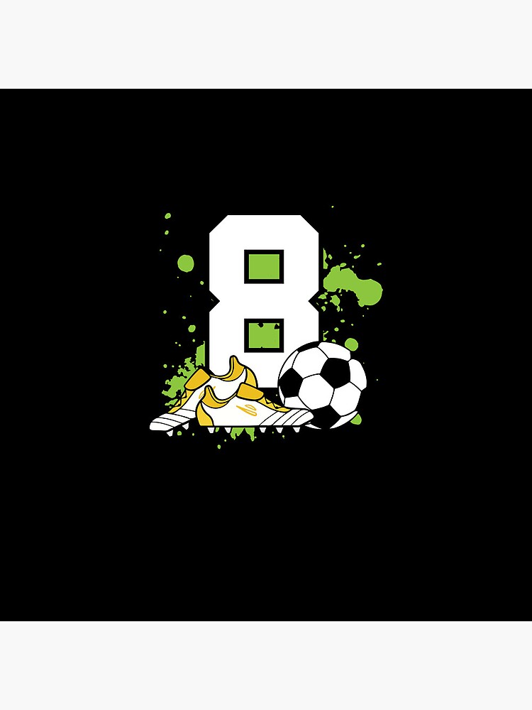 Tarjetas de felicitación for Sale con la obra «Fútbol Cumpleaños 8 Años  Niño Niños 8vo Cumpleaños Fútbol» de Lenny Stahl