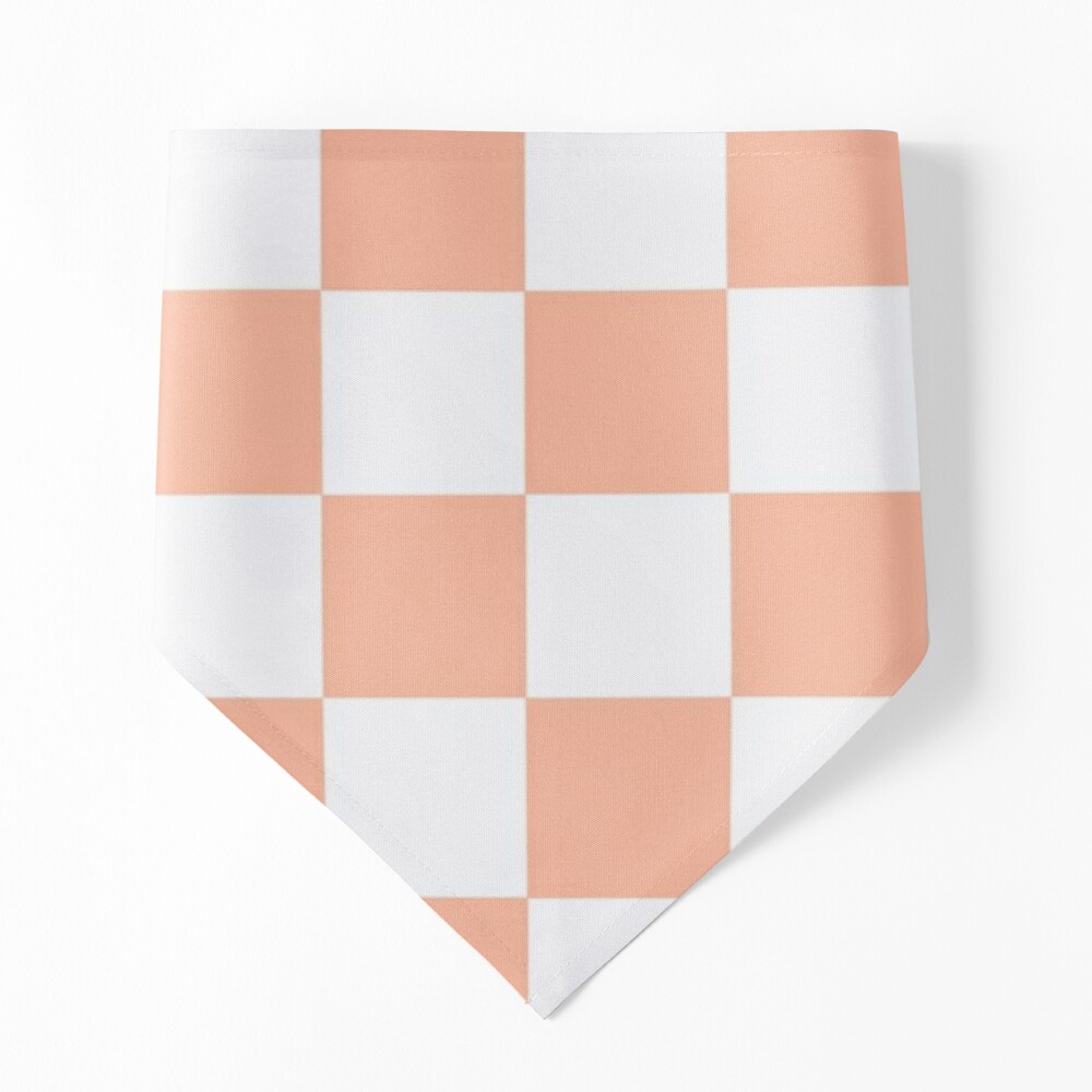 Aesthetic Simple Modern Orange Checkered Design | Poster