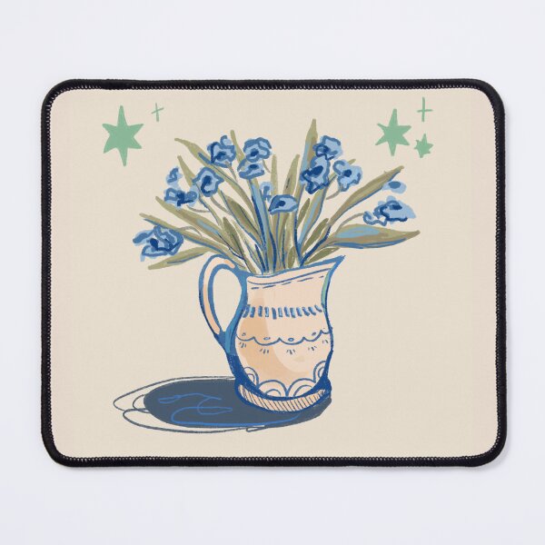 Item preview, aesthetic flower pot painting designed and sold by HibiscusHeron.