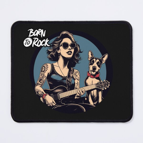 Item preview, Just A Girl And Her Dog 95 (rock n roll style) designed and sold by ArtArturs.