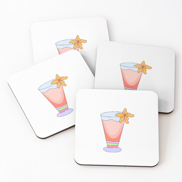 Item preview, peach cocktail  designed and sold by artbynadiboo.