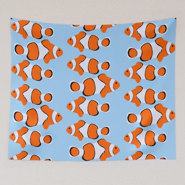 Item preview, Beautiful clown fish pattern designed and sold by nickardi.