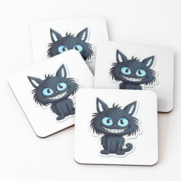 Item preview, Grinning Black Cat designed and sold by PrintifyWorld.