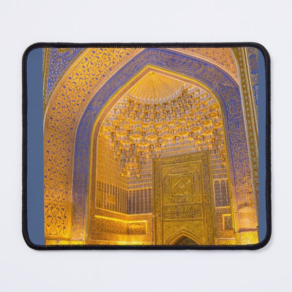 Item preview, Uzbekistan. Samarkand. Gold mosaic of Mosque in Tilya-Kori Madrasah at Registan. designed and sold by vadim19.