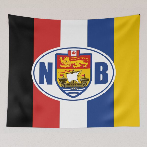 Item preview, NEW BRUNSWICK Flag Gifts, Masks, Stickers & Goodies (F) designed and sold by mpodger.