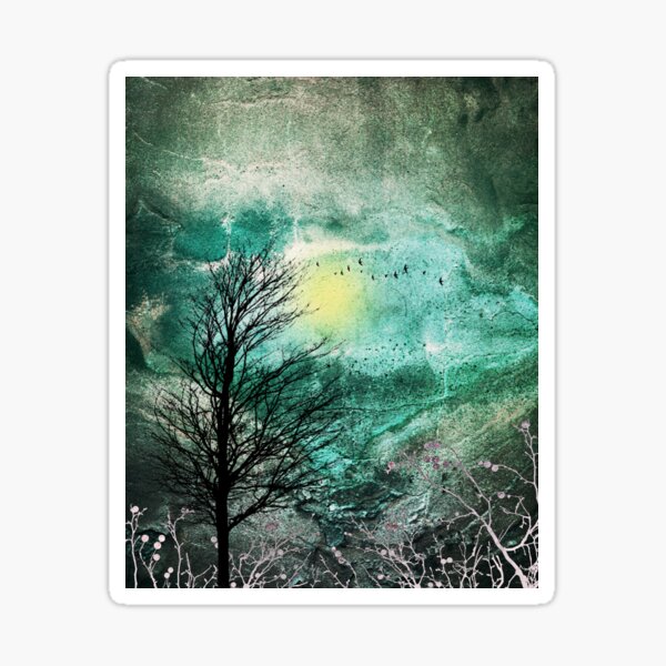 TREES under MAGIC SKY I Sticker