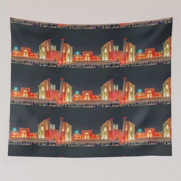 Item preview, Uzbekistan. Samarkand. Registan. Light Show at Night. designed and sold by vadim19.