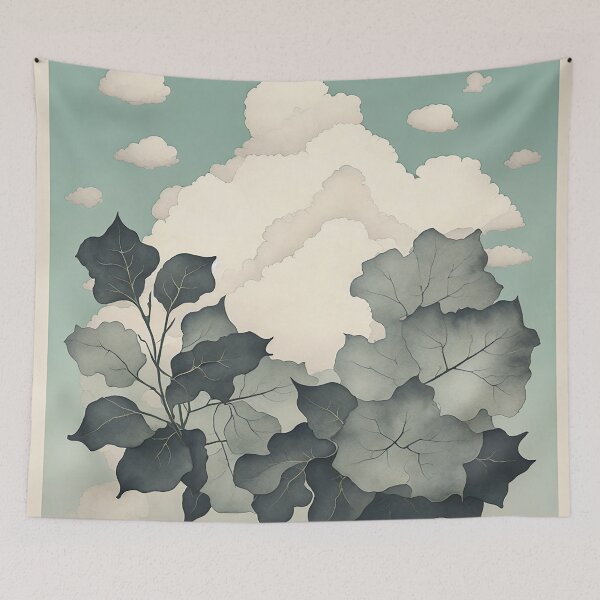 Item preview, Greenery, ivy and the clouds designed and sold by SimpleWallArt.