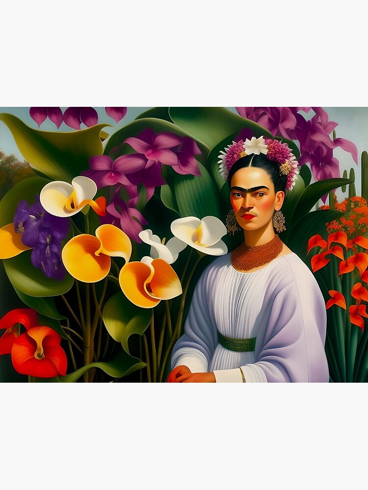 Illustration Frida Kahlo tropical