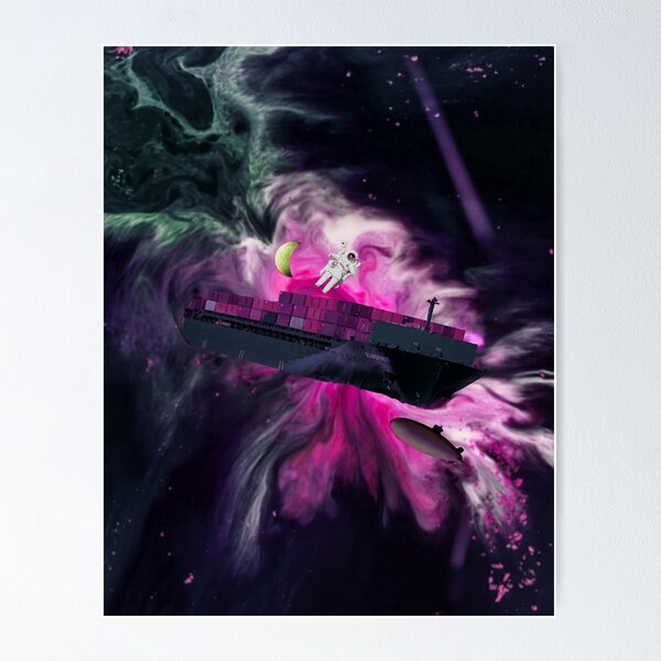 Purple Space Poster