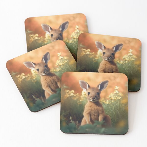 Item preview, Cute Baby Kangaroo - Cute Baby Animals designed and sold by baby-animal-art.