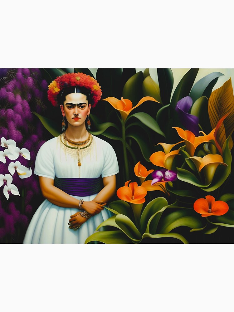 Illustration Frida Kahlo tropical