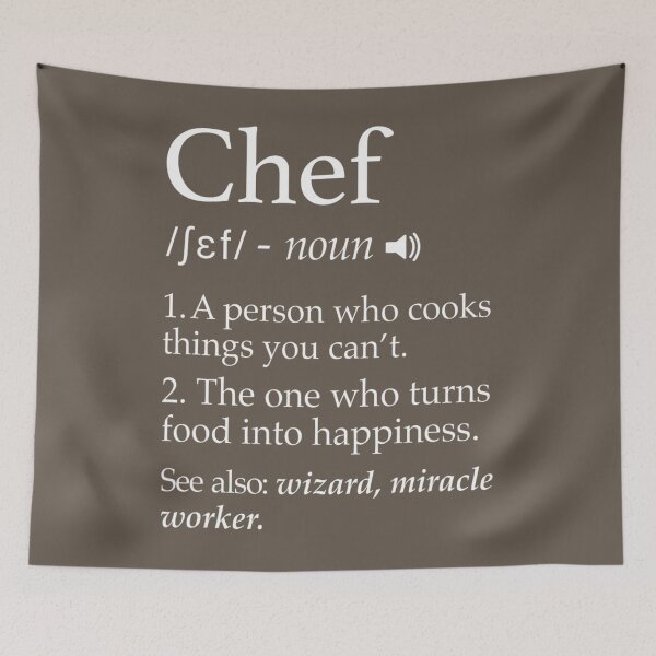Item preview, Chef Definition Funny Line Saying Cook Cooking 	 Chefs 		 designed and sold by gadhdvda88.