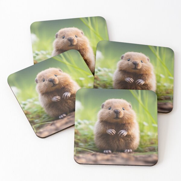 Item preview, Cute Beaver - Cute Baby Animals designed and sold by baby-animal-art.
