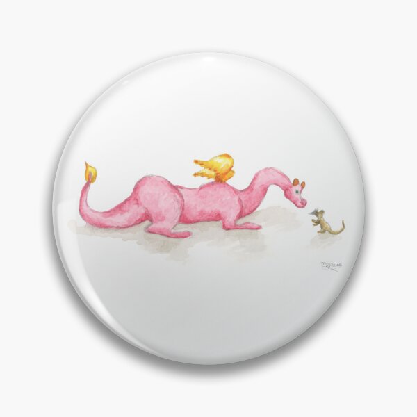 Item preview, Snuffles and Mouse - Watercolour Painting - Dragon designed and sold by BramblingBrush.