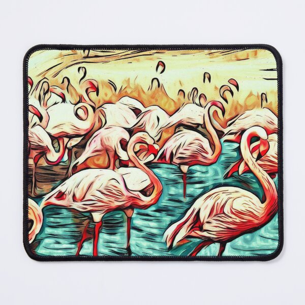 Item preview, A flock of flamingos designed and sold by luckymando.