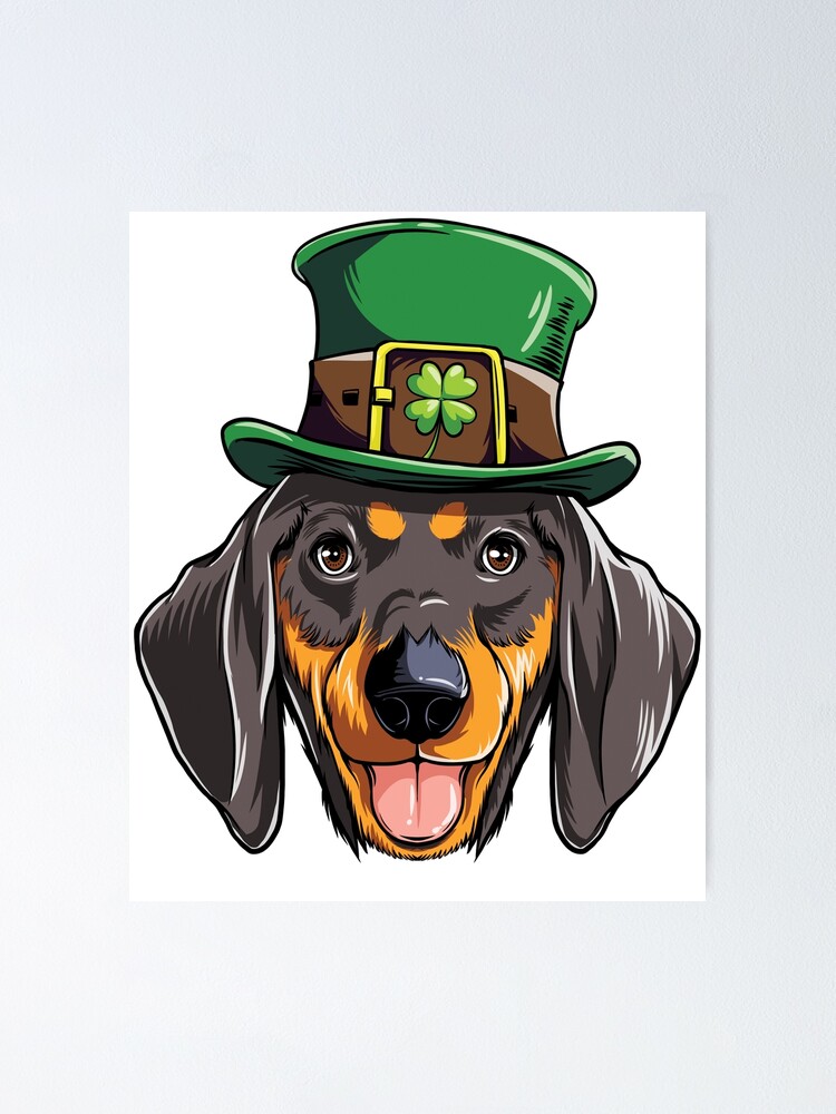 dachshund st patrick's day shirt