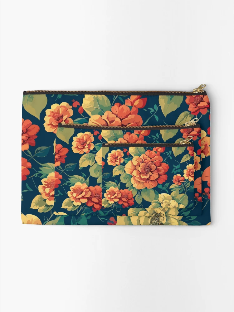 Thumbnail 2 of 4, Zipper Pouch, Flowerbed III designed and sold by RKDDesigns.