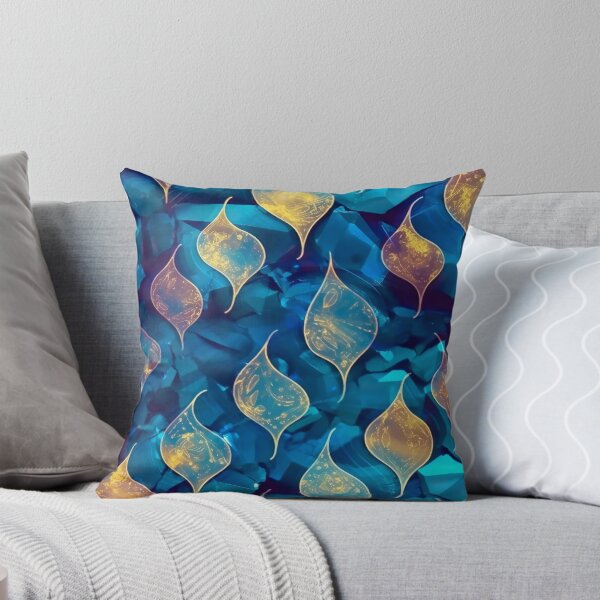 Item preview, Glistening Elegance: Drops of Blue Amber Pattern designed and sold by EVA4designs.