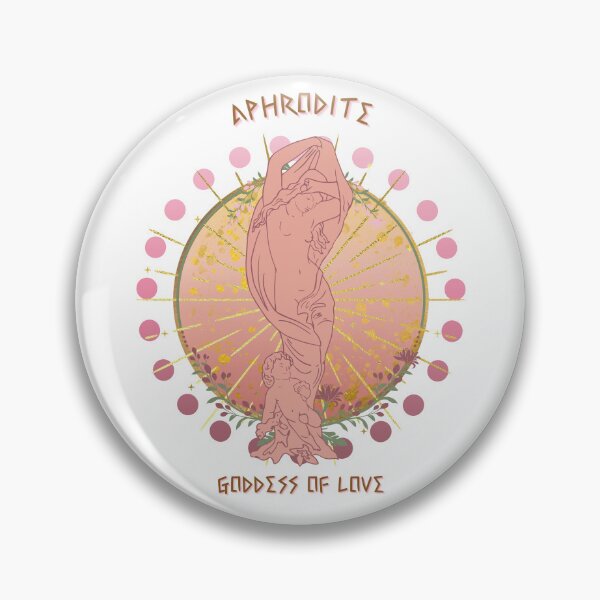 Item preview, Aphrodite goddess of love Greek mythology, gold designed and sold by Mirksaz-designs.