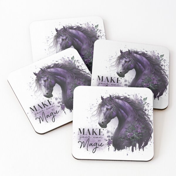 Item preview, Make Your Own Magic Purple Glitter Horse designed and sold by MixinMadness.