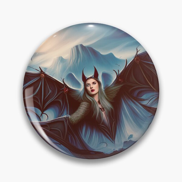 Item preview, Dark Gothic Bat Goddess designed and sold by WitchyWare.