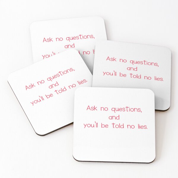 Item preview, Charles Dickens - 'No Questions, No Lies' Timeless Quote Design designed and sold by wordartistry.