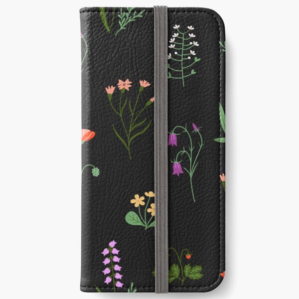Wildflowers Pattern iPhone Wallet