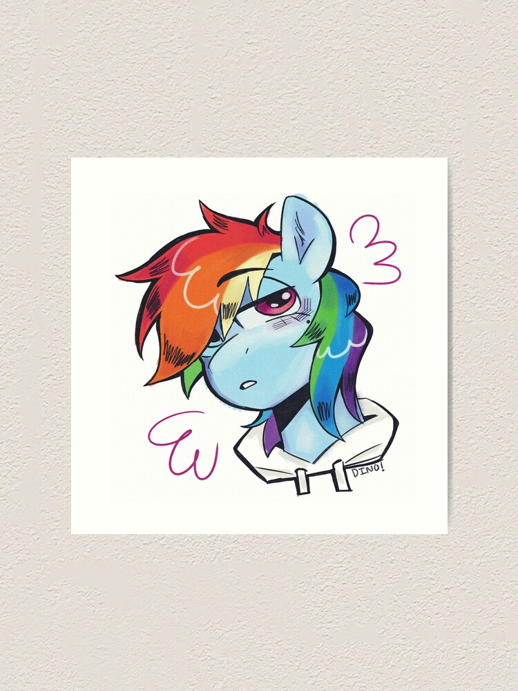 Rainbow Dash My Little Pony Friendship is Magic Art Print 