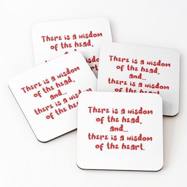Item preview, Charles Dickens - 'Wisdom of the Head and Heart' Enlightening Quote Design designed and sold by wordartistry.