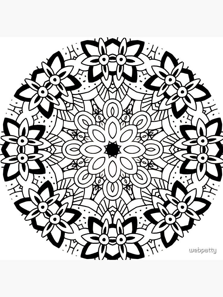 DIY Mandala Coloring Pattern - Color Your World - Create Your Own