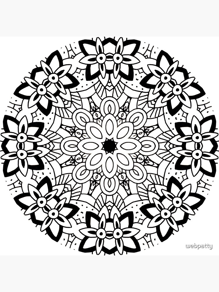 DIY Color Your Own Products - Mandala Adult Coloring Book Idea Spiral  Notebook for Sale by webpatty