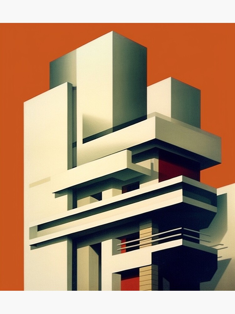 "Beautiful Bauhaus Architecture Poster, Poster of Bauhaus Architectural