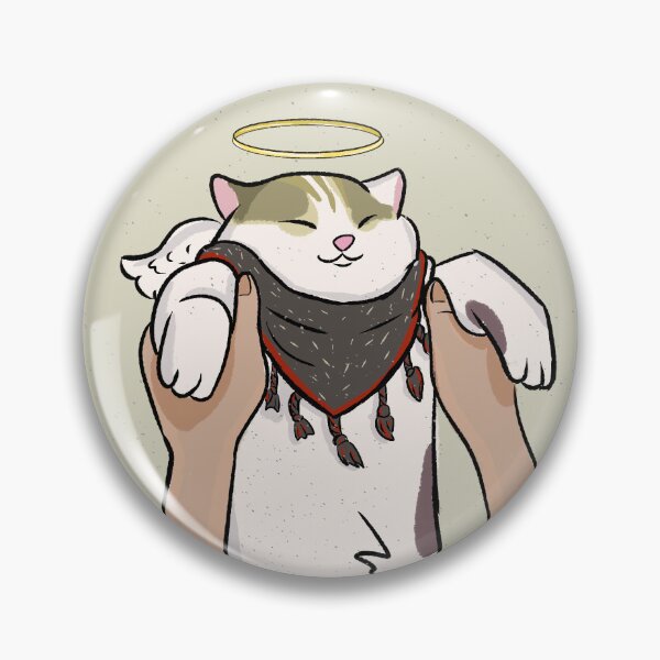 Item preview, Angelic Cat Illustration designed and sold by Haushinka.