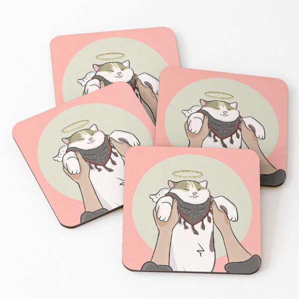 Item preview, Angelic Cat Illustration designed and sold by Haushinka.