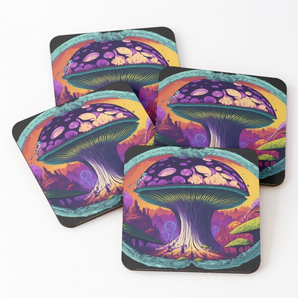 Item preview, "Amanita Porphyria Purple Haze" designed and sold by Transelasticart.