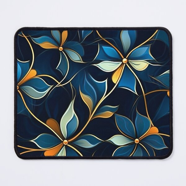 Item preview, Blossoms of Contrast: Vibrant Petals in the Night Floral Pattern designed and sold by EVA4designs.