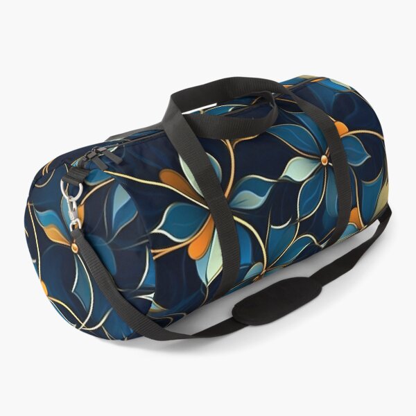 Item preview, Blossoms of Contrast: Vibrant Petals in the Night Floral Pattern designed and sold by EVA4designs.