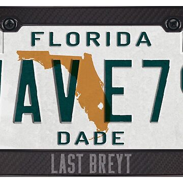 Artwork thumbnail, 80s Wave79 Retrofuture Florida Dade Plate by lastbreyt1987