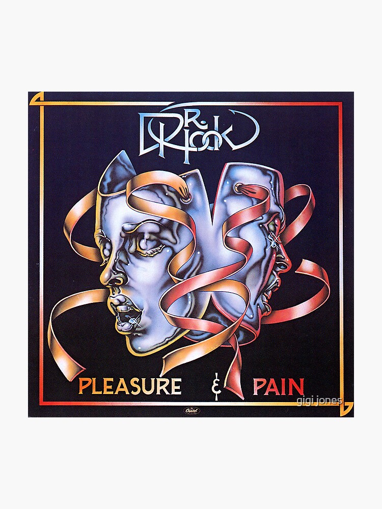 Pleasure and Pain Dr Hook Sticker for Sale by gigi jones